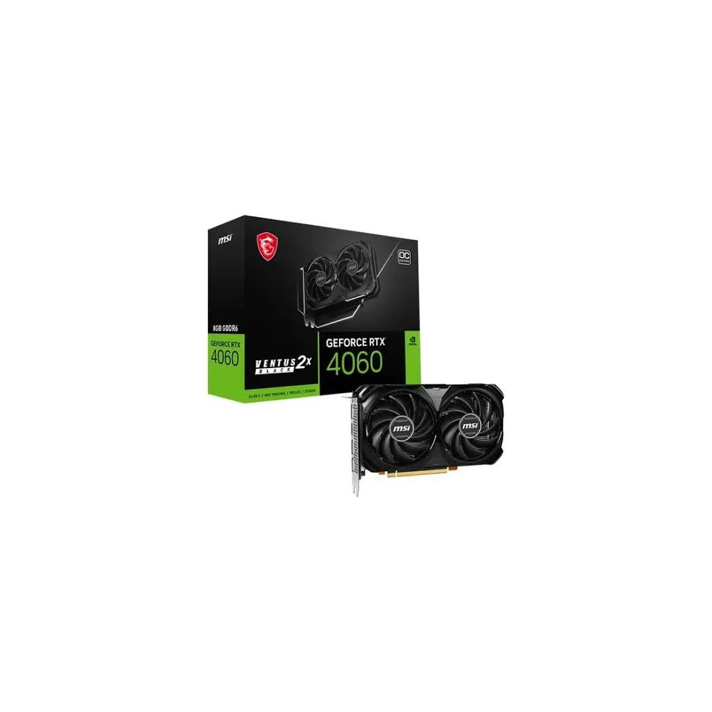 Tarjeta de Video MSI GeForce RTX 4060 Ventus 2X 8GB